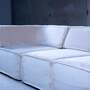 Trio Sofa Textil Samt Grau  2