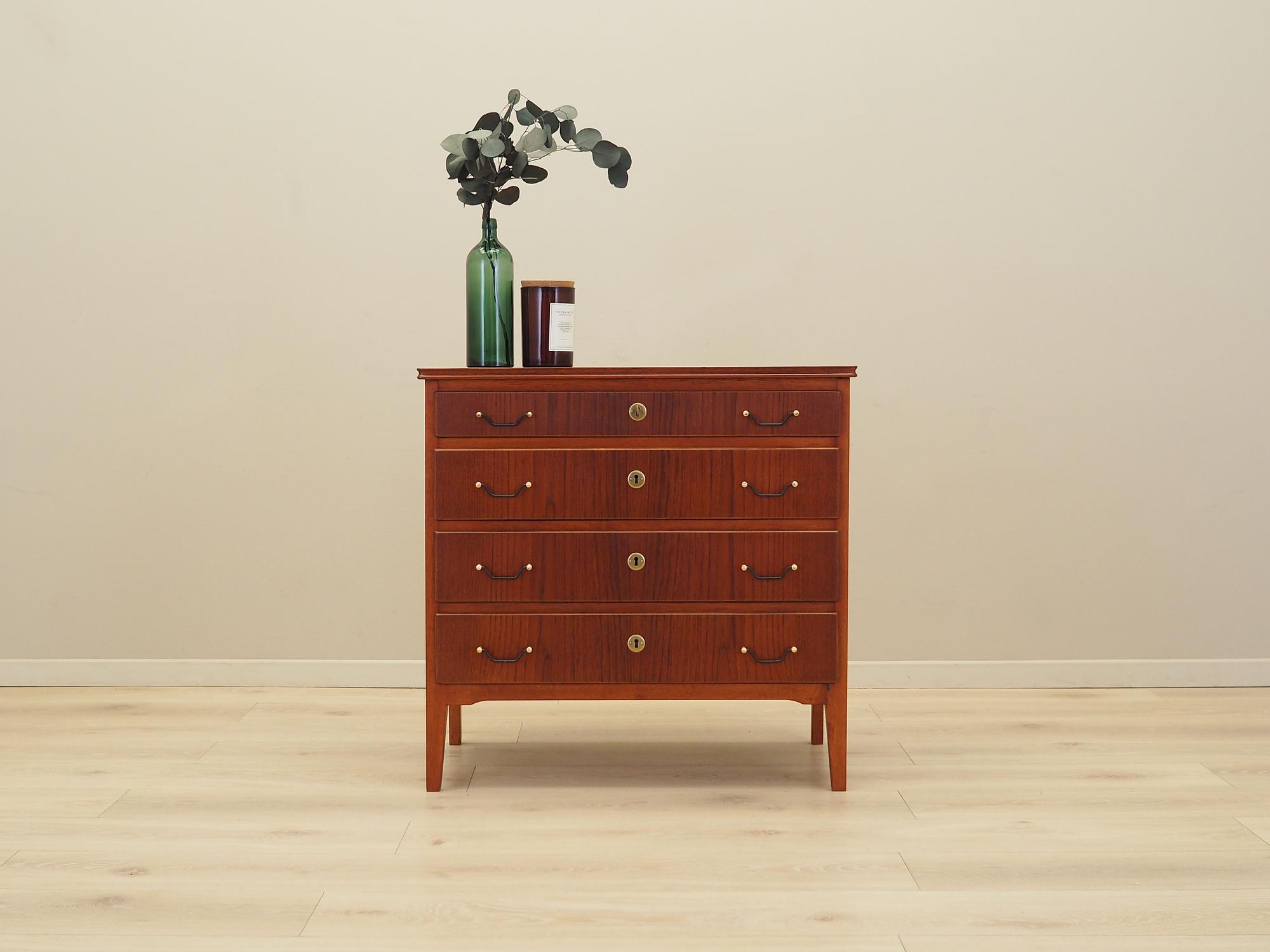 Chest of drawers Teak wood 1970s 1