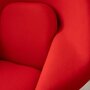 2x Vintage Eero Saarinen Womb Chair Sessel Wolle Stahl Rot 9