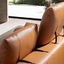 2-Sitzer Sofa braunes Leder 6207 4