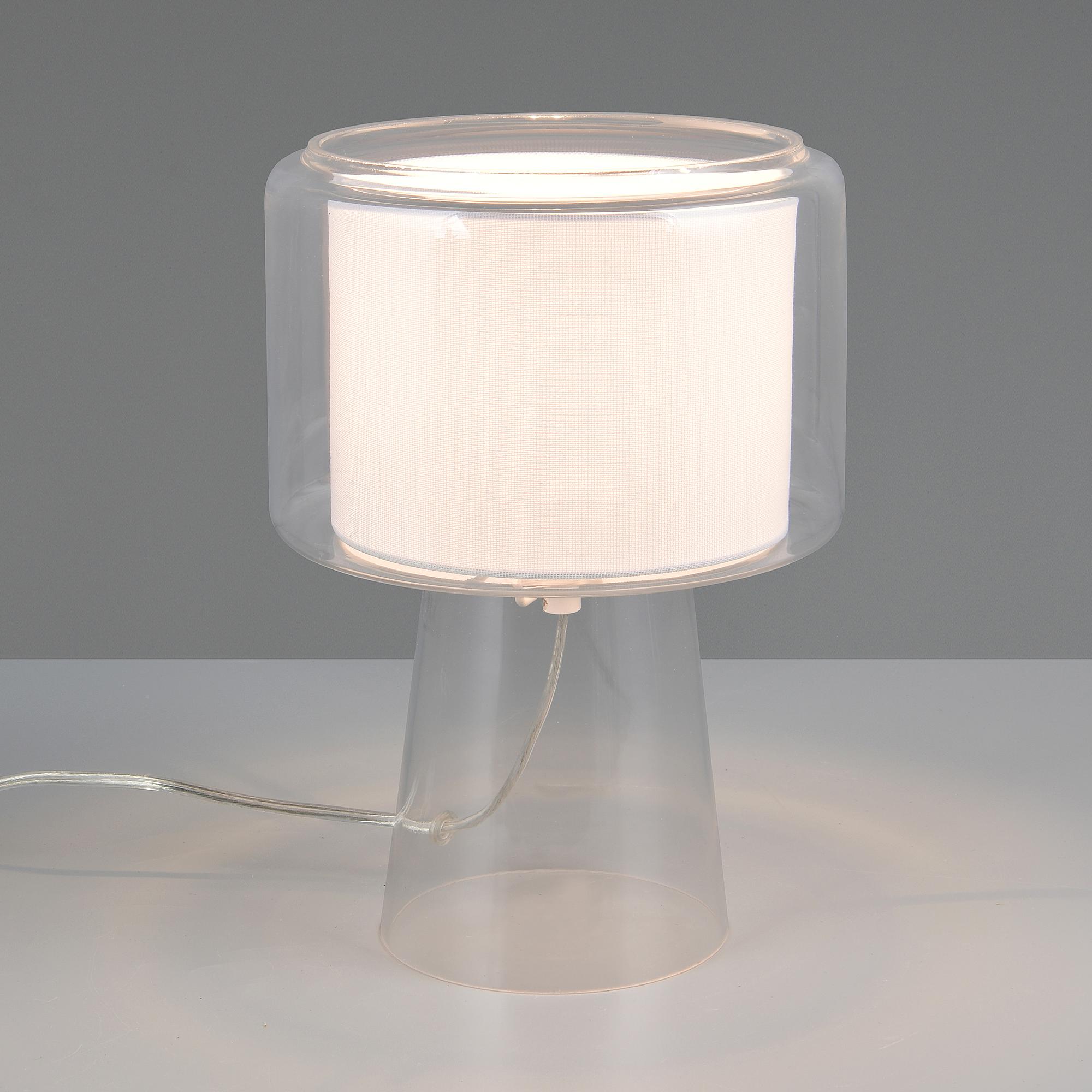 1-Flammig Rocka TischleuchteKlarglas Durchscheinend 0