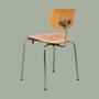 Wilde&Spieth Eiermann SE 68 Stuhl aus hellem Holz 0