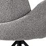Polsterstuhl Textil Grau 8