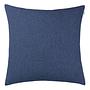 Harp Structure Kissenbezug Polyester Marineblau 60 x 60 cm 0