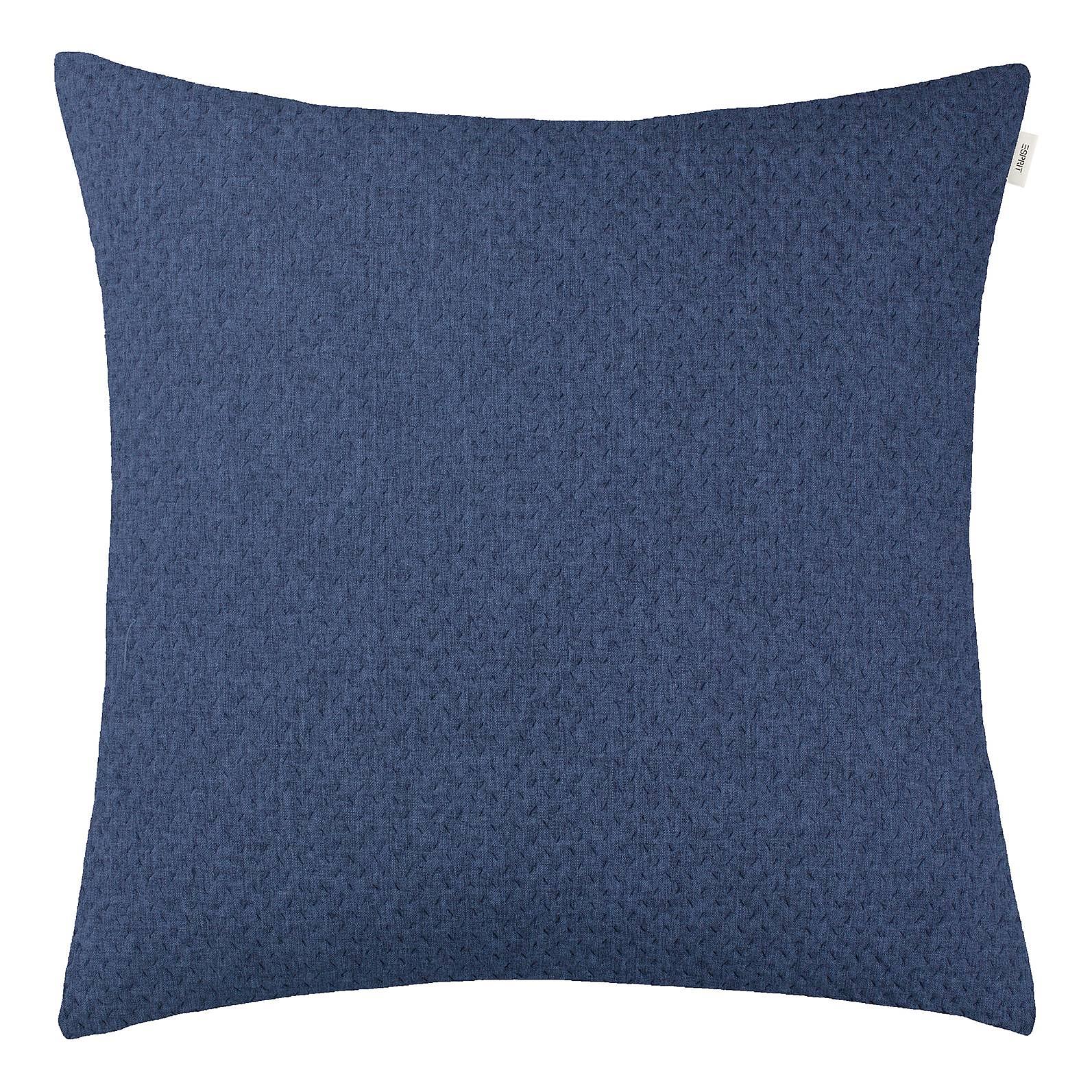 Harp Structure Kissenbezug Polyester Marineblau 60 x 60 cm 0