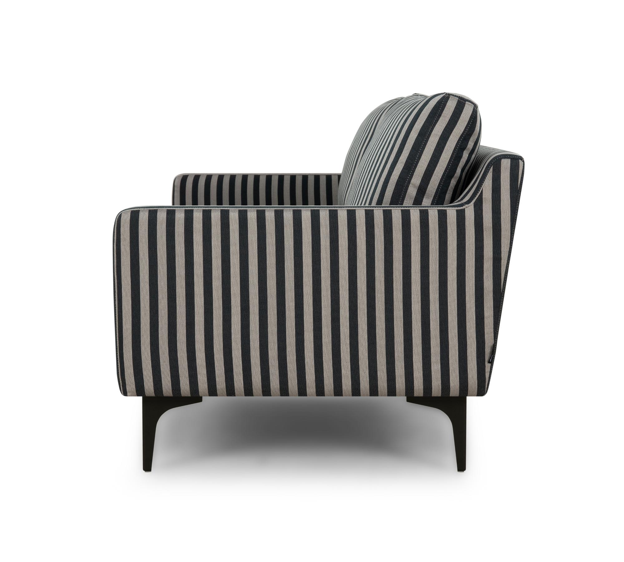 Anna Sofa 2-Sitzer Straight Latte Black 2