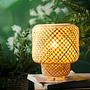 Bamboo Table Lamp 1-Light Bamboo Iron 2
