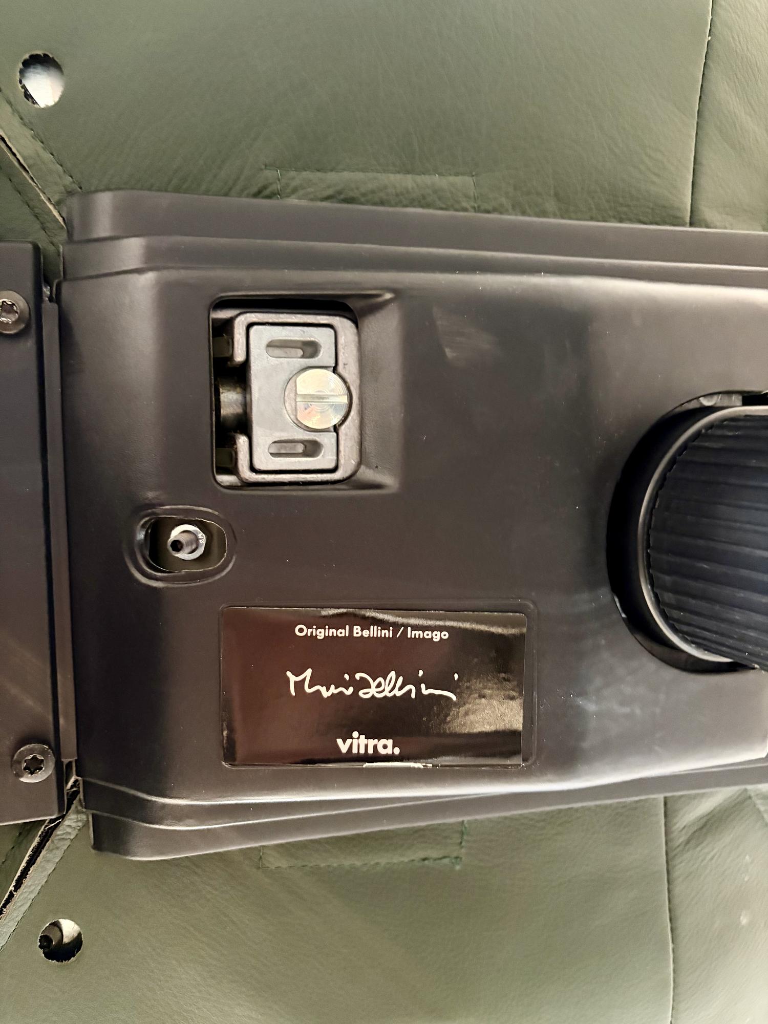 Bürostuhl Leder Dunkelgrün 8