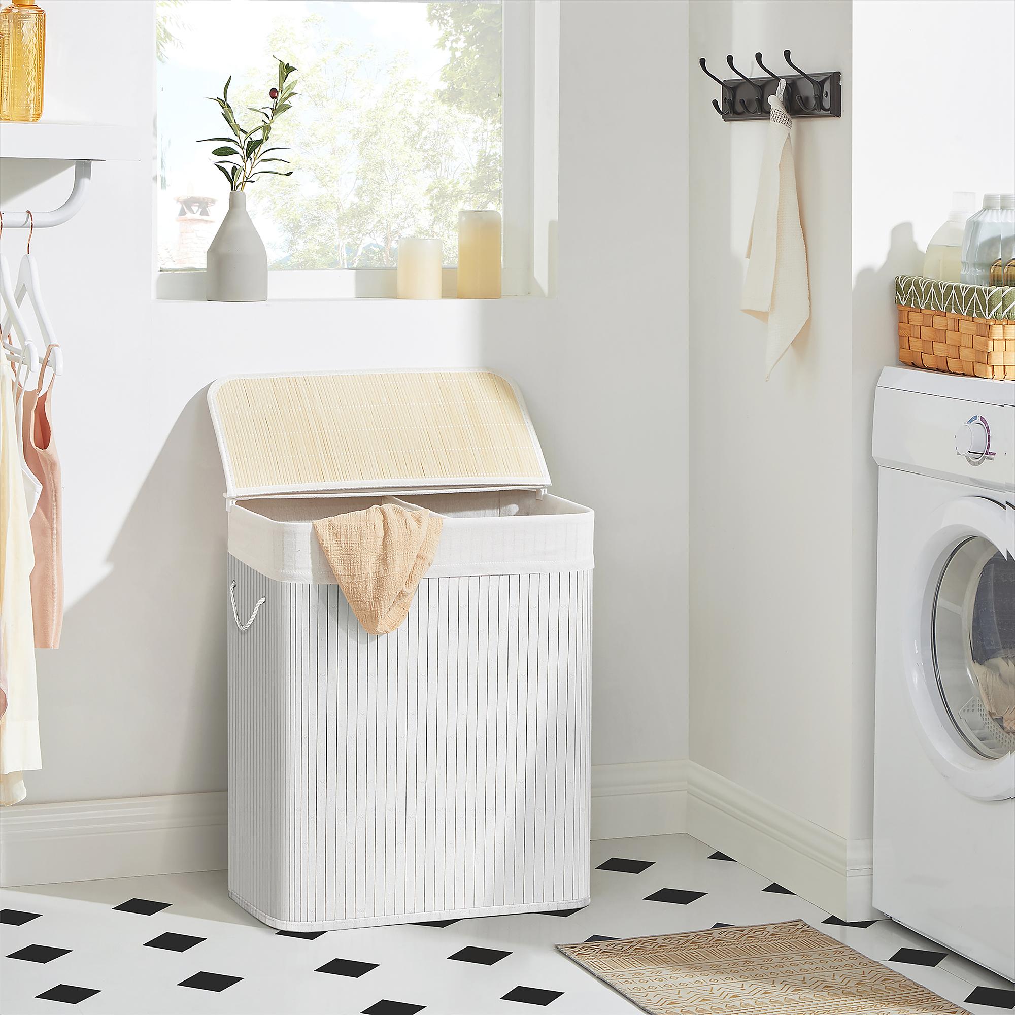 Ramenada Wäschekorb Baumwolle Weiß 3