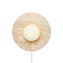Tor-Nun-B Wandleuchte Travertin Creme Ø 10cm 9
