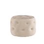 Benjamin Pouf Samt Beige Ø55cm 3