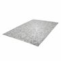 Fellteppich Leder Silber 120 x 170 cm 1