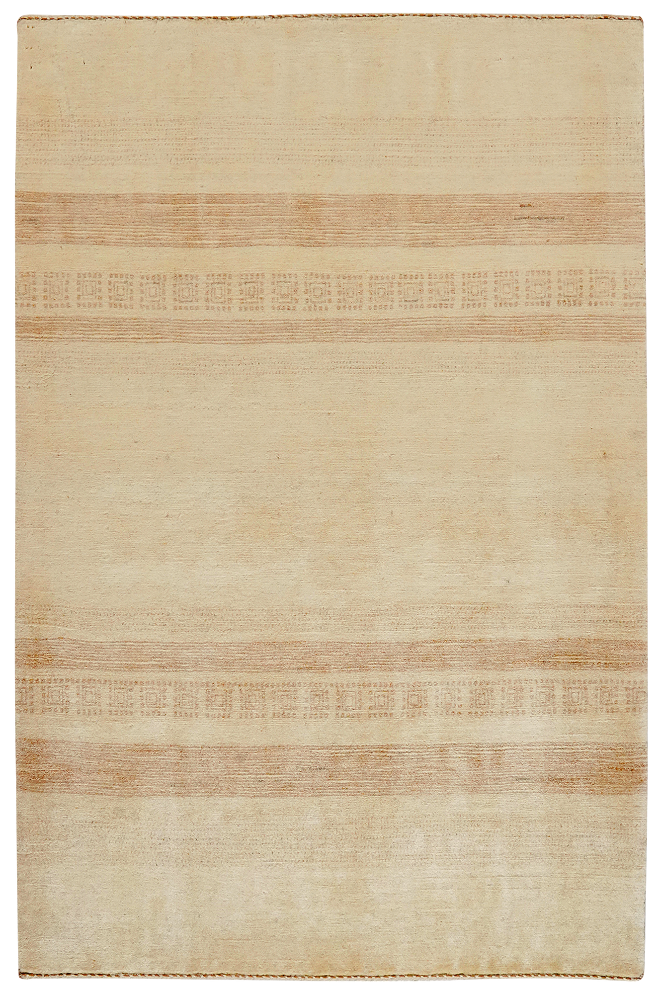 Rizbaf Gabbeh-Teppich Wolle Beige 0