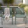 Garden Chair Alora Set of 2 Steel Olefin Green 0