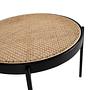 2111 Couchtisch Rattan Edelstahl Braun 5
