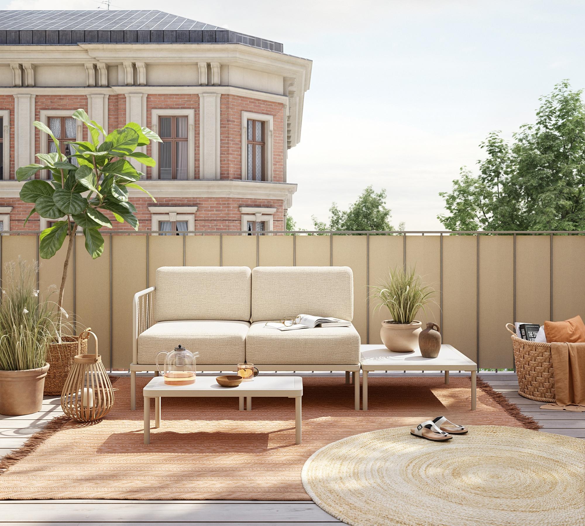 Hadley Outdoor 1-Seater Module Marzipan 3