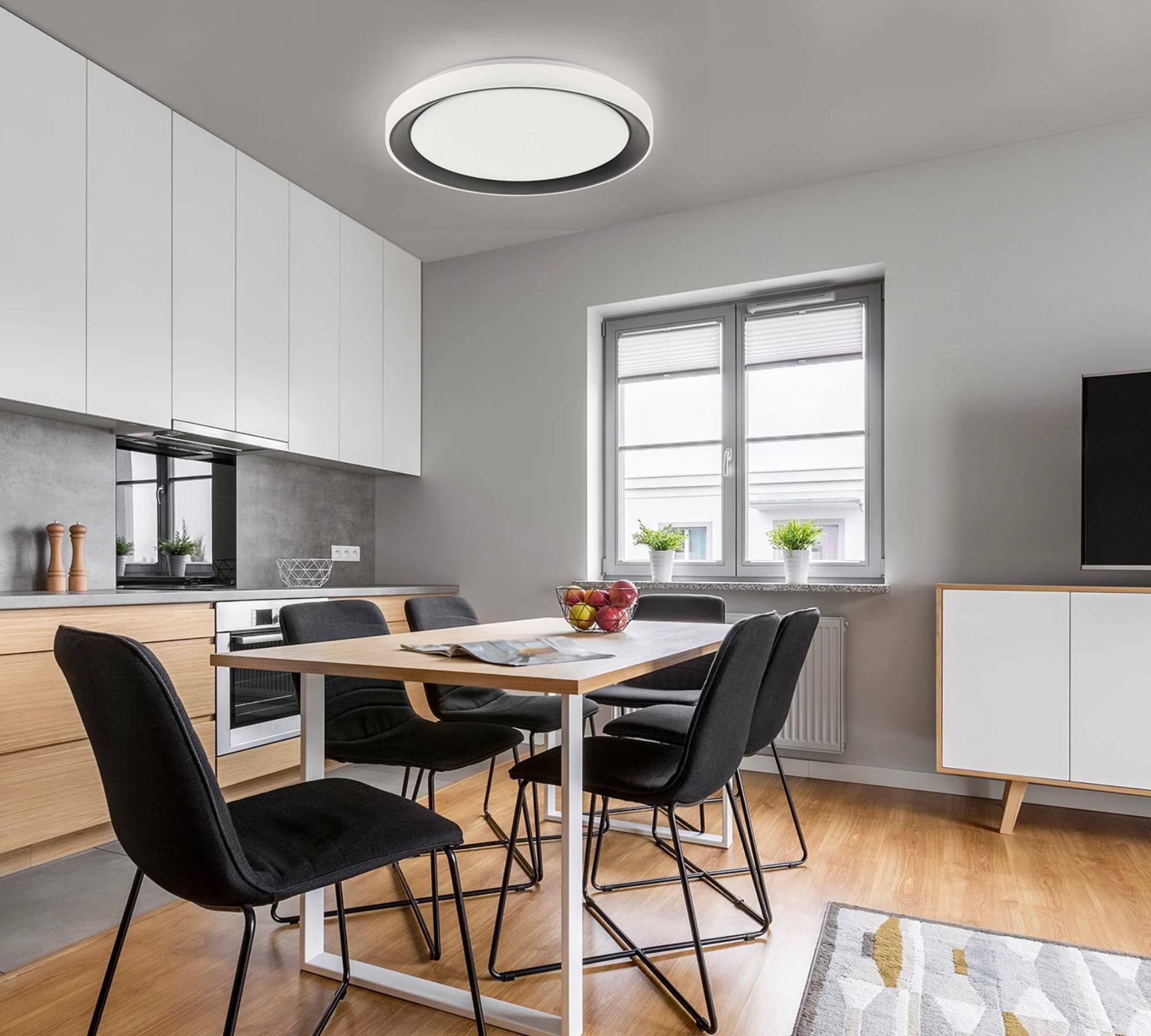 LED Deckenleuchte 1-flammig Kunstoff Metall 6