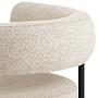 Loungesessel Kerame Bouclé Stahl Beige Schwarz 4