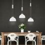LED pendant lamp 2-flame Silver 2