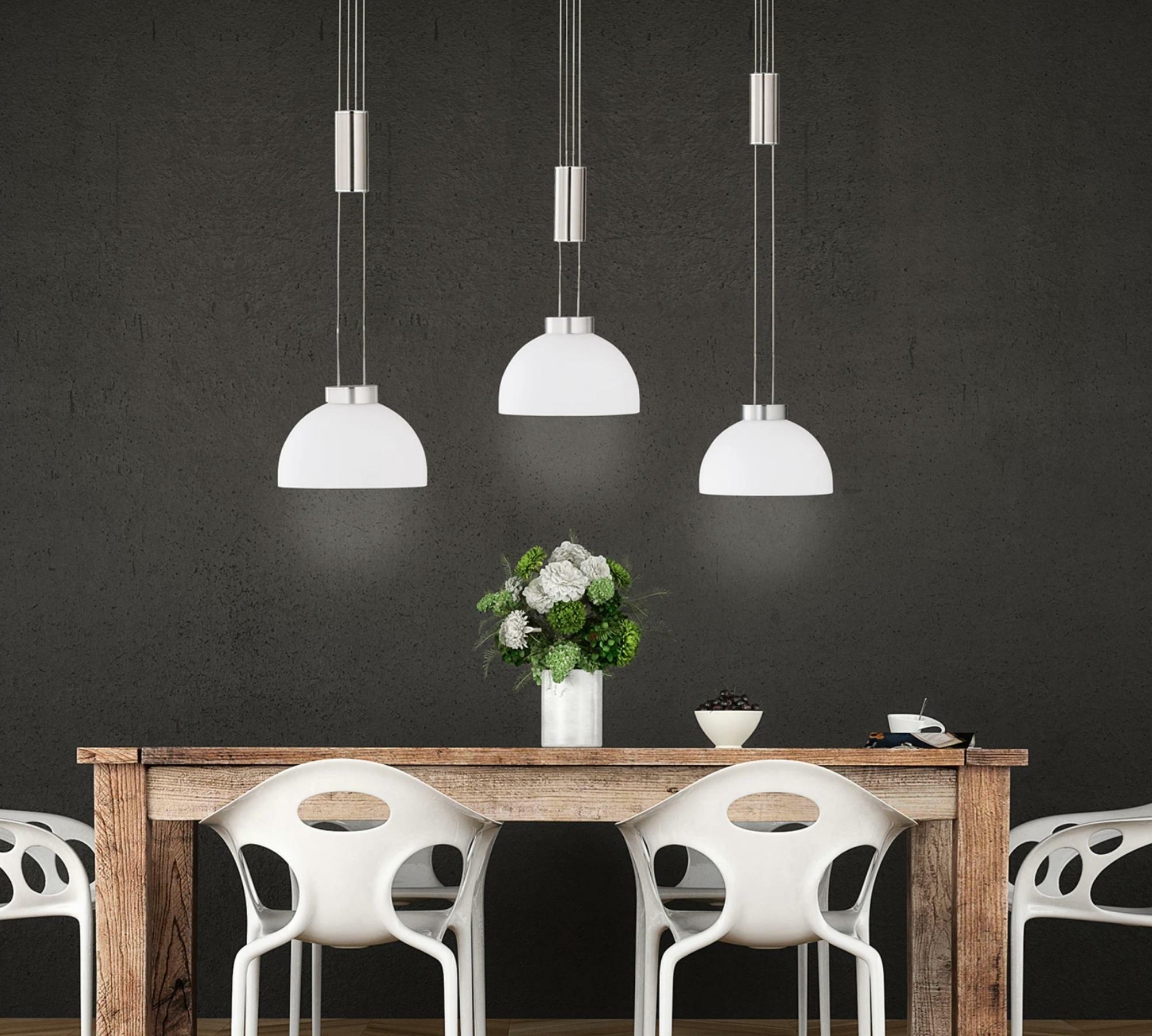 LED pendant lamp 2-flame Silver 2