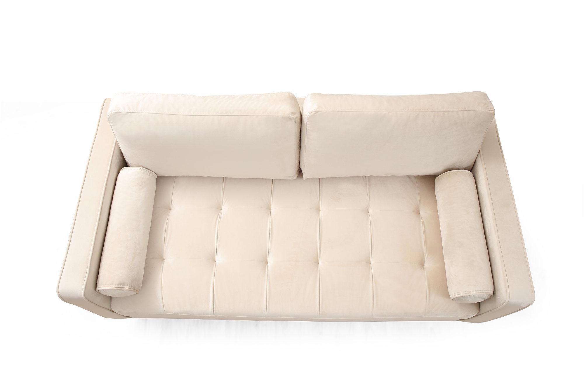 Rome 2-Sitzer Sofa Creme 8