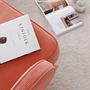 Yoko armchair velvet coral orange 3