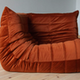 Togo Ecksofa Samt Bernstein-Orange 5