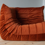 Togo Corner Sofa Velvet Amber-Orange 5