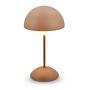 Kugle Akku LED Tischleuchte Aluminium Braun 0