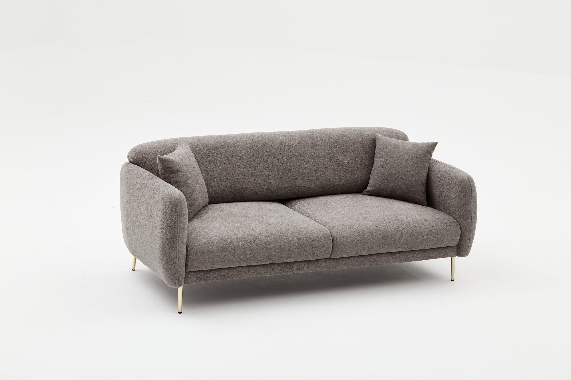 Simena Sofa 3-Sitzer Grau 6