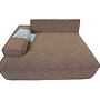 Daphne Module 1-Seater Left Pebble Rust 8