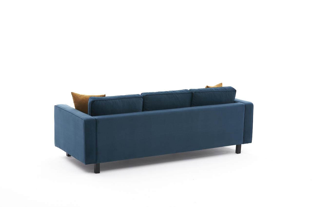 Kale Sofa 3-Sitzer Samt Petrol 6