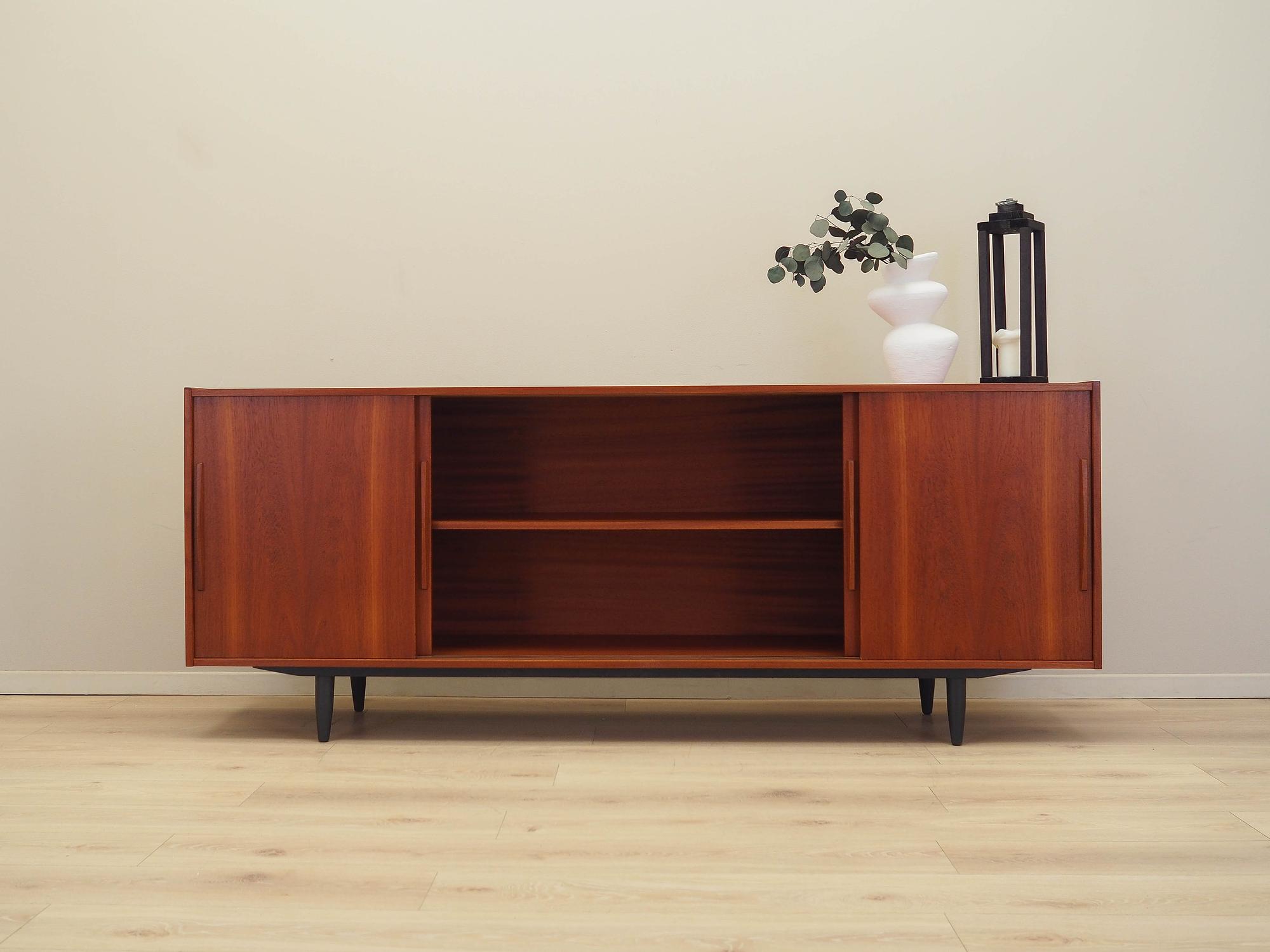 Teak sideboard brown 1970s 2