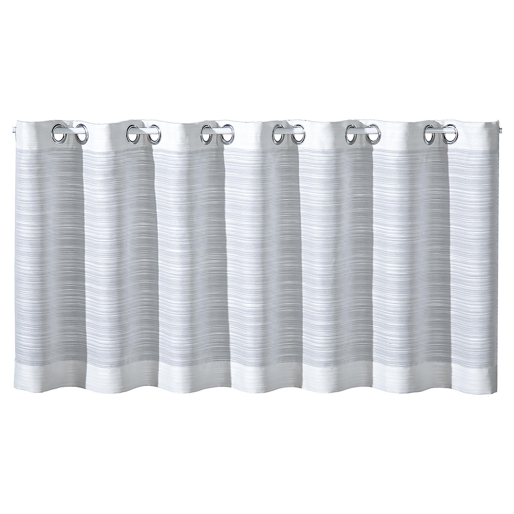 Scheibengardinen Mukio Weiß Webstoff 50 x 140 cm 2