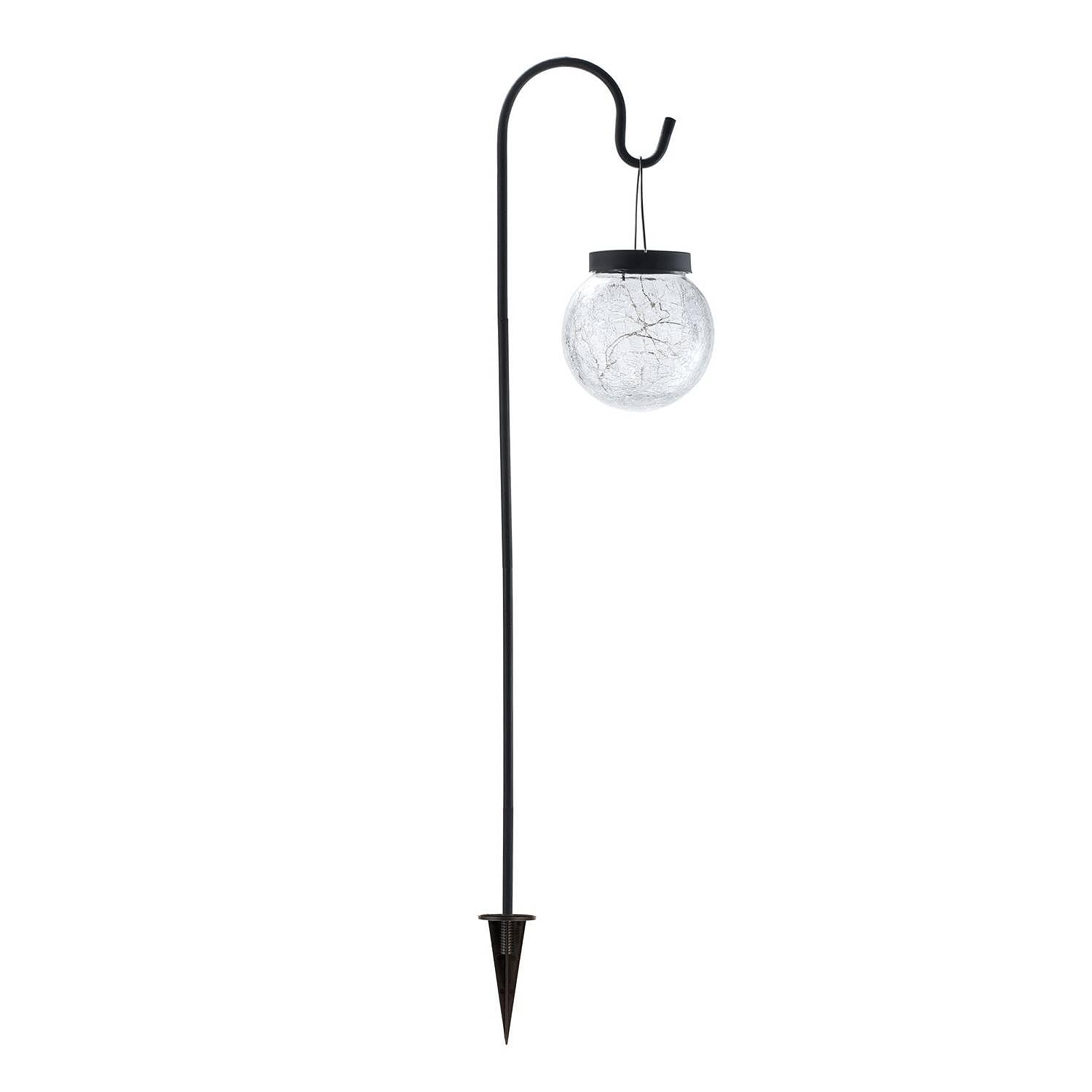 1-Flammig Sunshine Pearl Solar-Erdspieß Klarglas 3