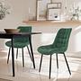 ELARIS Dining chair fabric green 3