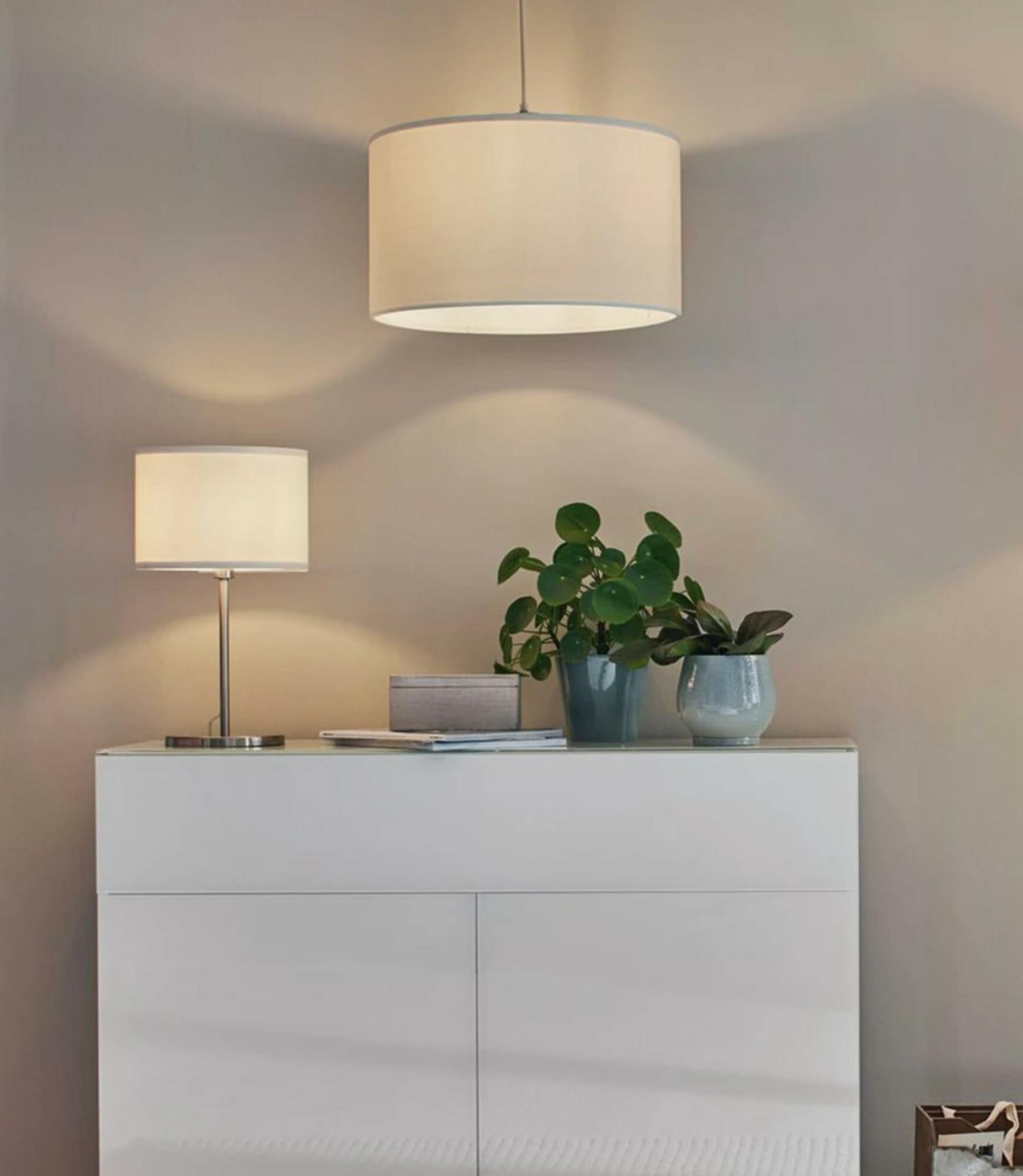 Table lamp Tessa mixed fabric / iron 1-light 3