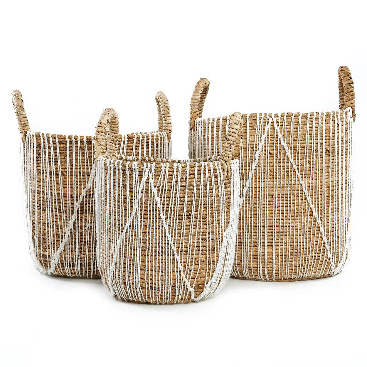Straight Stitched Basket Macramé 7