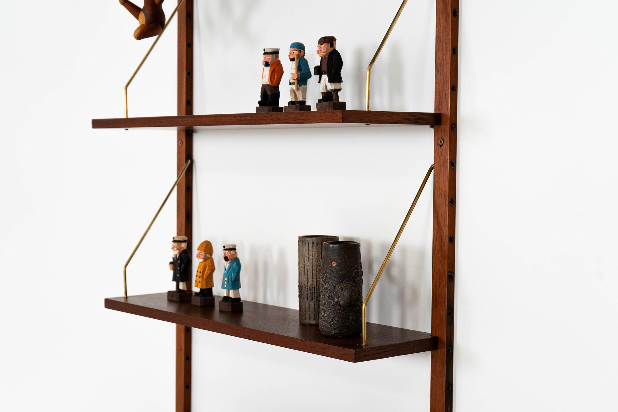 Vintage Teak Modulregal 1960er Jahre 5