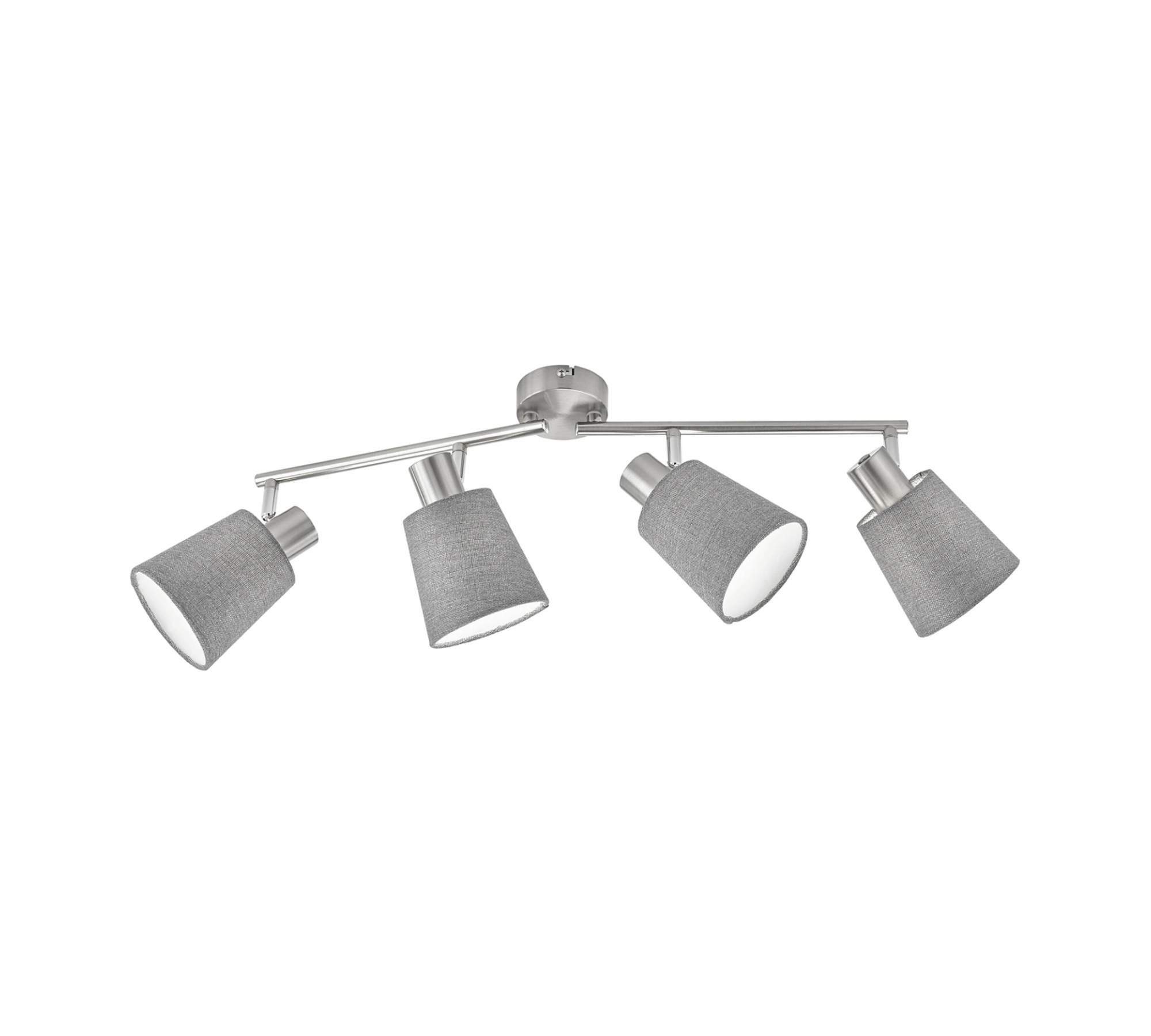 LED Deckenleuchte Cocos – Dimmbar über Lichtschalter, 18,5 Watt, 2050 Lumen, 3000K, Grau/weiß