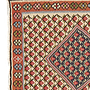 Kilim Senneh Teppich Braun 1