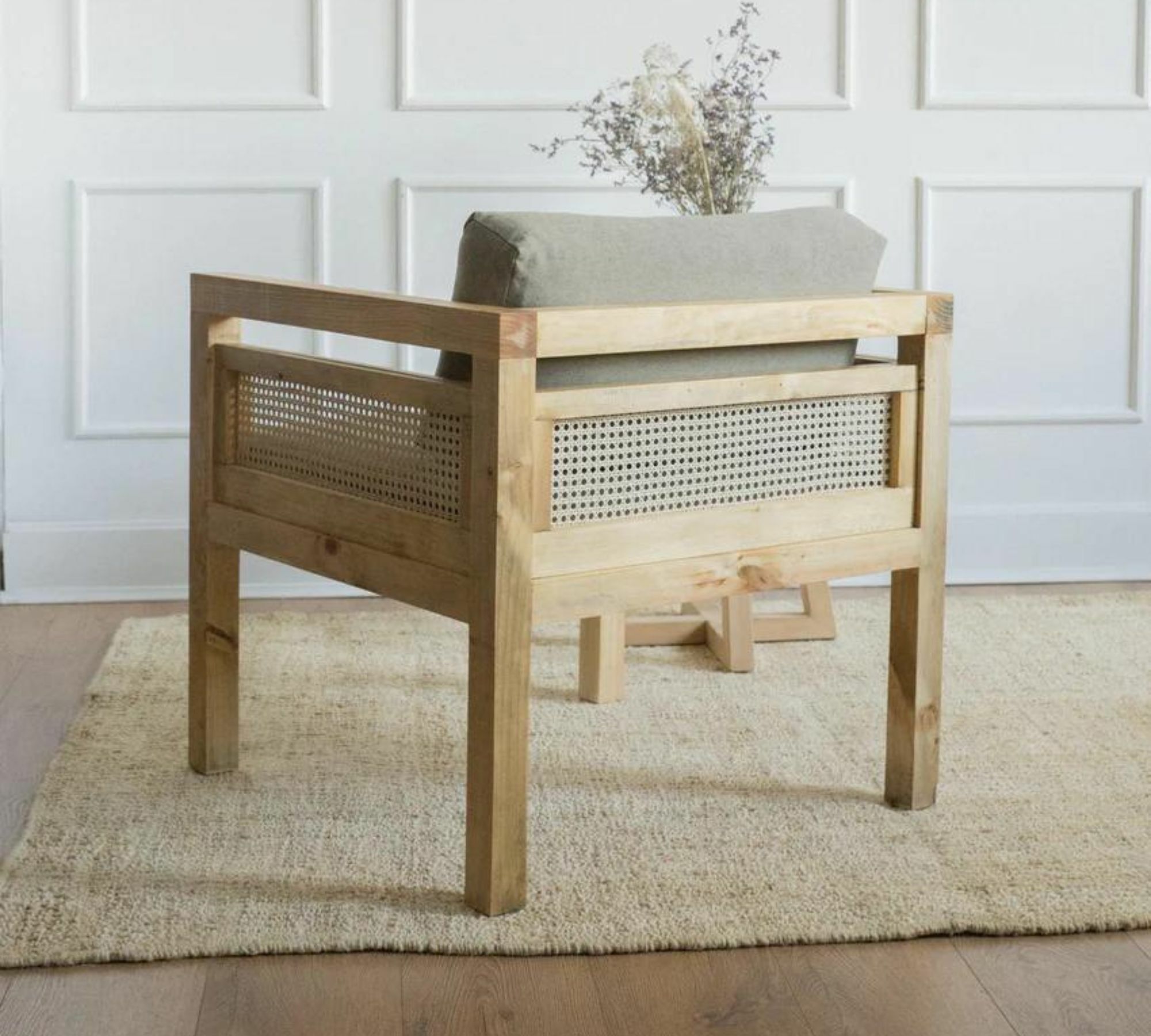 Lehnsessel Asira Holz Baumwolle Braun 2