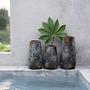 Spooky Vase Keramik Grau 1