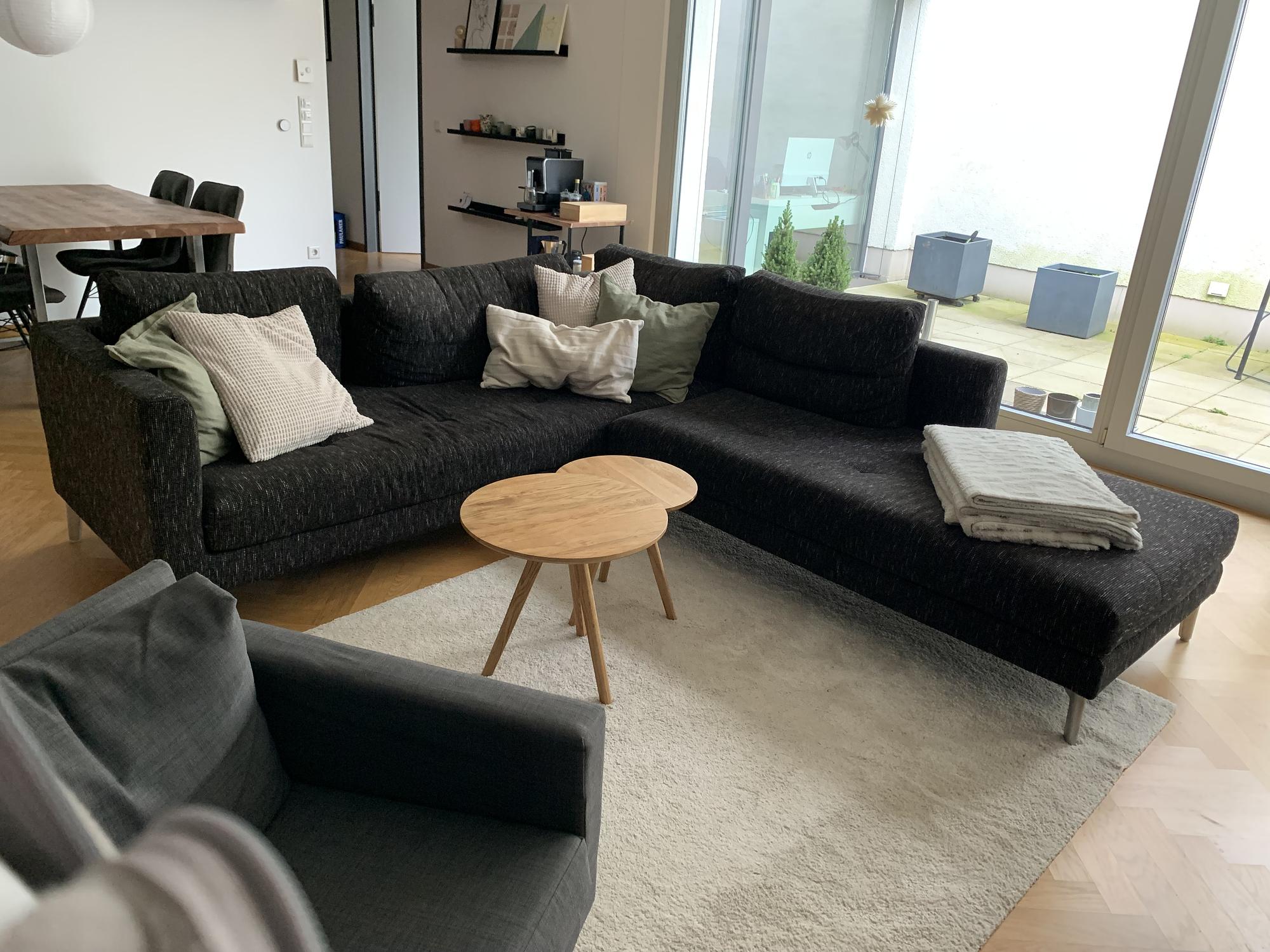 Ecksofa Grau 1