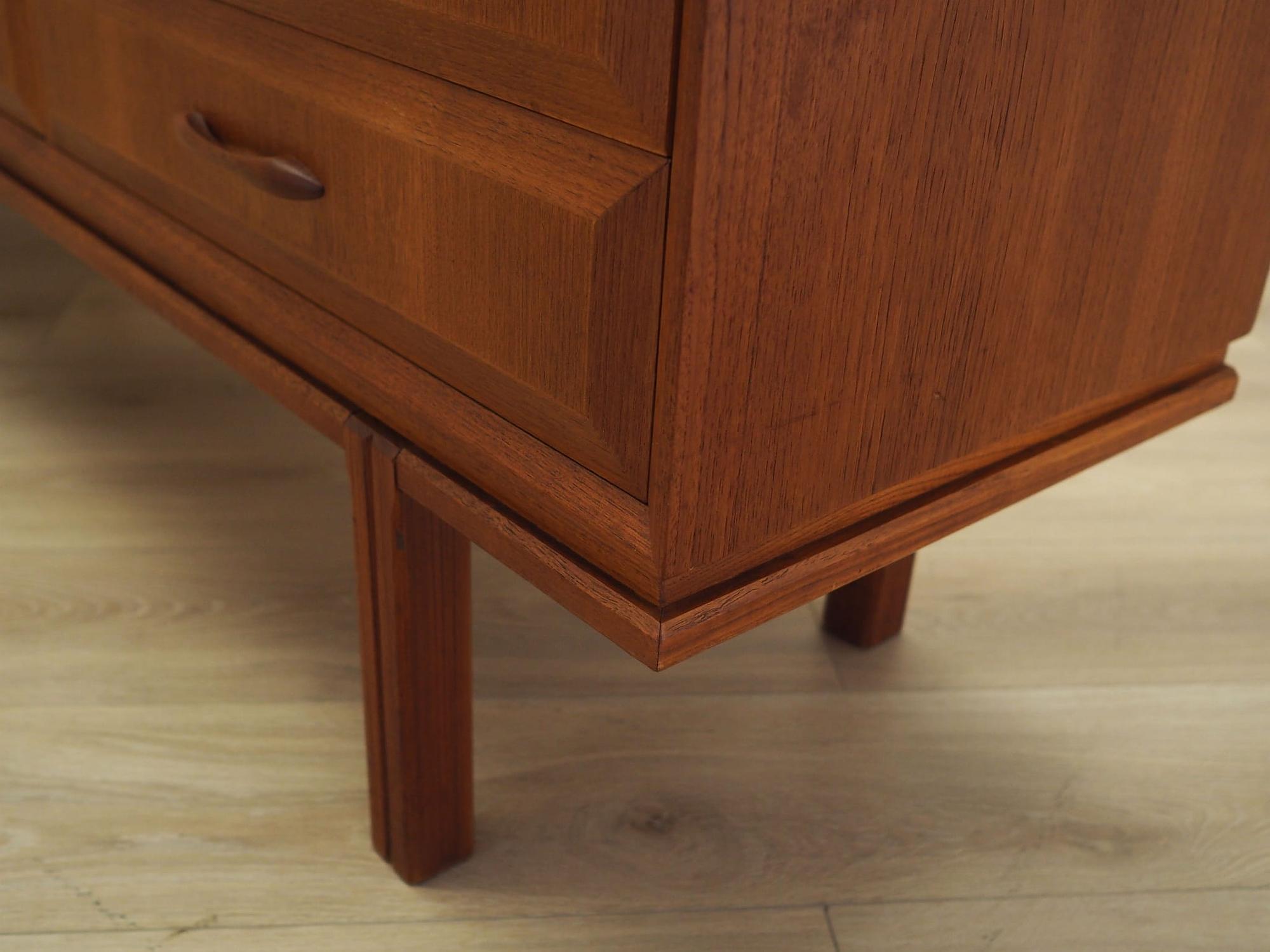 Vintage Sideboard Teak Wood Brown 1960s 13