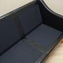 Sofa Leather Black 1970s 14