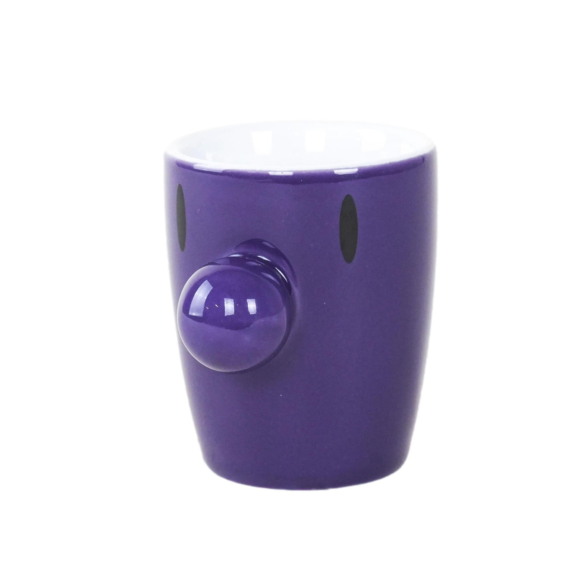 Purple porcelain cup 1970s HOPTIMIST 0