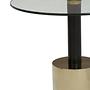 Oria Beistelltisch mit warm-metallicfarbenem Gestell
 6