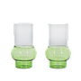 Bump Tall Glas 2-er Set Grün 0