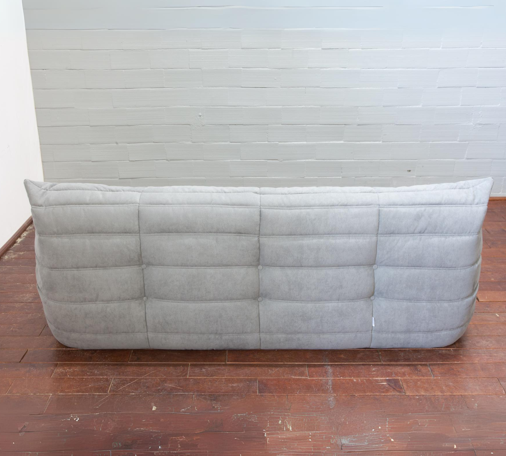 Togo Sofa 3-Sitzer Textil Hellgrau 3